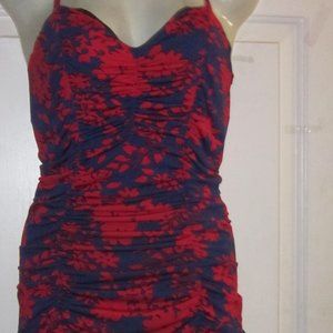 LANDS END Bathing Suit top Tankini Scrunched Tummy Control Size 10 MSRP $82.95